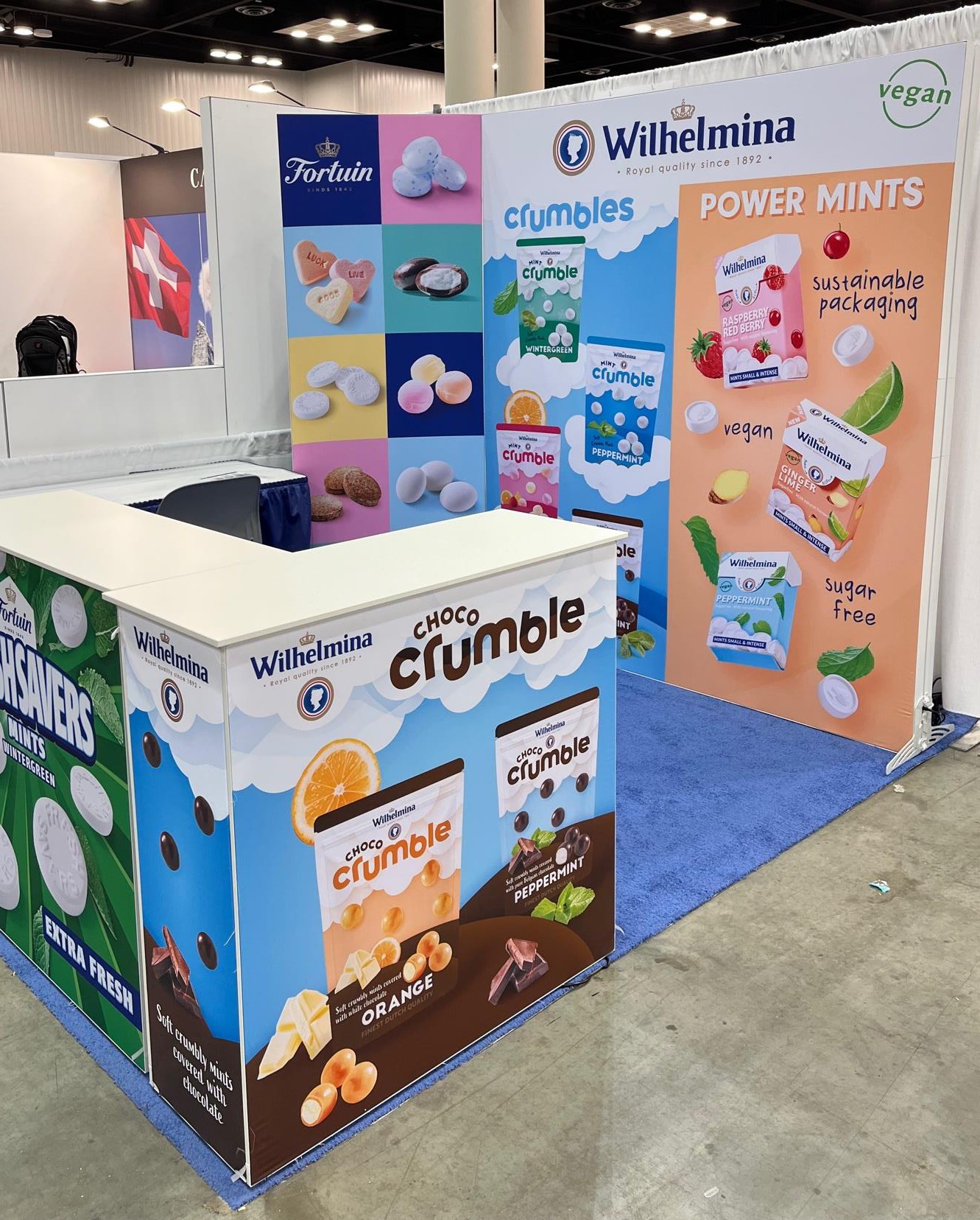 Wilhelmina trade show booth produced by KStell Studio in Miami